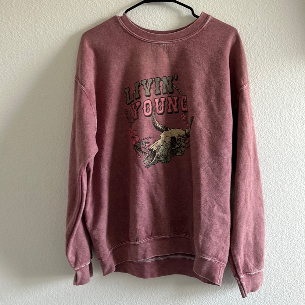 Red sweatshirt